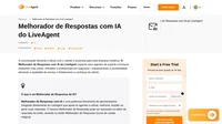 Descubra o Melhorador de Respostas de IA – uma poderosa ferramenta de aprimoramento integrada diretamente ao LiveAgent que ajuda os agentes a refinar ou gerar suas respostas.