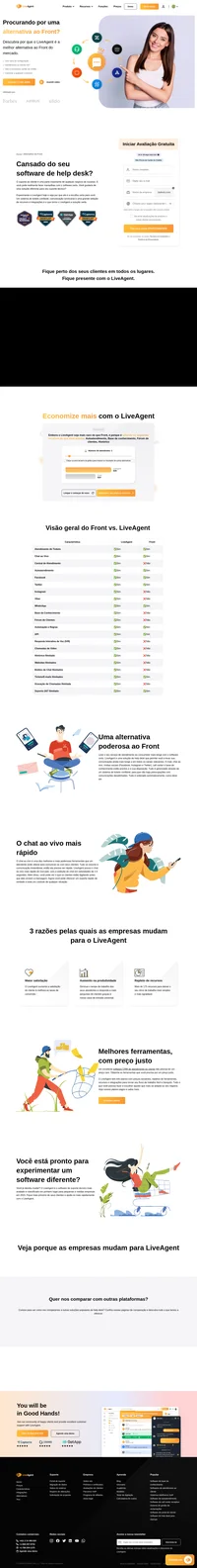 LiveAgent é a solução de help desk que permite a você levar o serviço de atendimento ao consumidor ainda mais longe. E-mail, chat ao vivo, mídias sociais (Facebook, Instagram e outros).