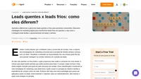 Revele as principais diferenças entre leads quentes e leads frios. Você está curioso sobre como obter mais deles em seu site?