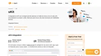 Aprimore seus sites de negócios do uKit com a integração para LiveAgent. A integração do uKit para LiveAgent permite que você coloque um botão de chat ao vivo em seu site.