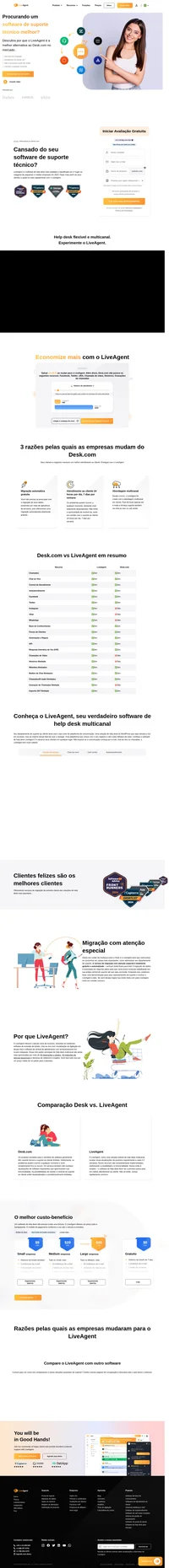 Veja por que o LiveAgent é a melhor alternativa ao Desk.com. Descubra os benefícios e inscreva-se hoje para um teste gratuito de 14 dias sem compromisso.