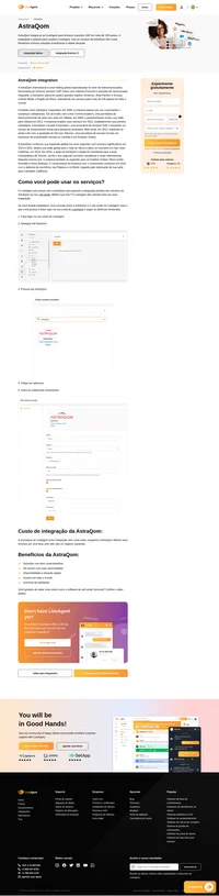 Aprimore perfeitamente suas operações comerciais mesclando seu número VoIP da AstraQom com a plataforma do LiveAgent. Obtenha insights esclarecedores sobre como agilizar esse processo em nossa página informativa.