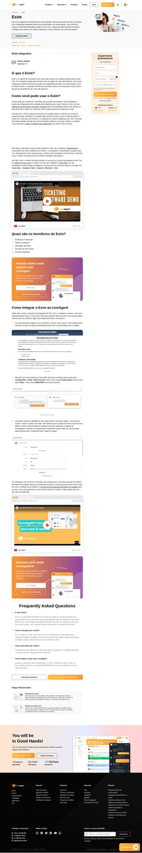 Exim é um cliente de e-mail feito para usuários que requerem configuração flexível e gerenciamento de tarefas em seu help desk.