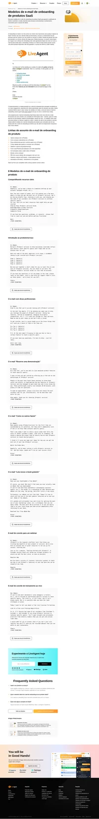 Aprenda como integrar seus clientes com sucesso com nossos modelos de e-mail de onboarding de produtos SaaS, truques e dicas!