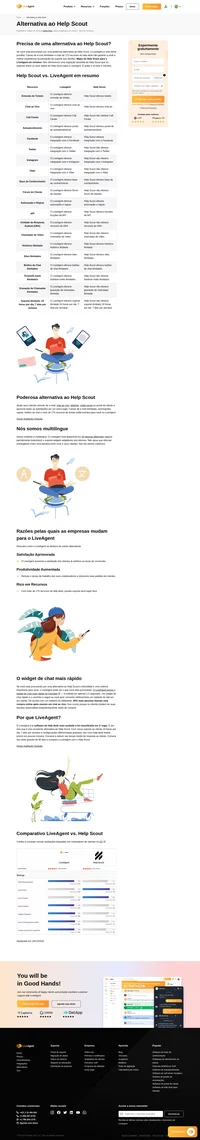 Você está procurando por uma alternativa ao Help Scout? Você já viu o LiveAgent? Dê uma olhada nos benefícios e descubra por que o LiveAgent é a melhor alternativa.