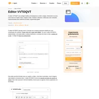 Formate, edite e estilize os seus conteúdos de e-mails, modelos e bases de dados com o editor Você-Vê-Tudo-O-Que-Você-Tem (VVTOQVT)