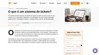 Um sistema de ticketsé uma ferramenta de software projetada para organizar e distribuir solicitações de suporte ao cliente. Aprenda mais sobre sistemas de ticket aqui.