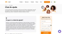 O chat de ajuda é uma função que dá aos clientes e visitantes a possibilidade de contactar os representantes dos clientes. Eles podem alcançá-los a qualquer hora.
