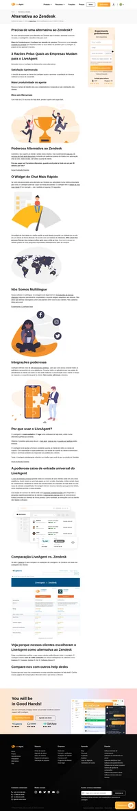 Procurando uma alternativa completa do Zendesk? Descubra como o Zendesk e o LiveAgent se comparam e qual é o mais adequado para o seu negócio.