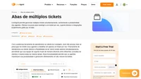 Se você quer ser mais eficiente, não há nada que te impeça. Abas de múltiplos tickets te deixam resolver vários tickets ao mesmo tempo.
