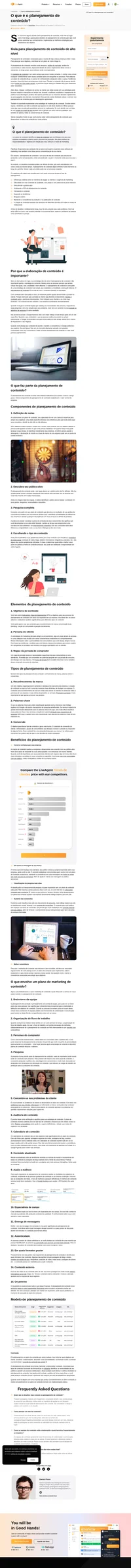 Aprenda sobre processos de planejamento de conteúdo, como implementá-los, medir resultados e ter sucesso no mercado. Desenhe seu plano de conteúdo de alto nível com nosso guia.