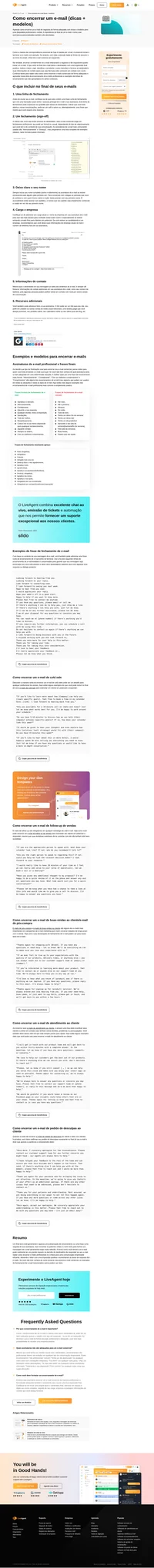 Saiba como encerrar um e-mail com nosso guia profissional e dicas. Aumente sua CTR e taxas de resposta hoje com os nossos modelos gratuitos!