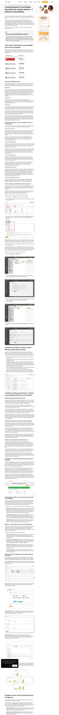 Otimize seu suporte ao cliente com prioridades de help desk. Descubra os benefícios, as melhores práticas, a importância dos SLAs e exemplos da vida real.