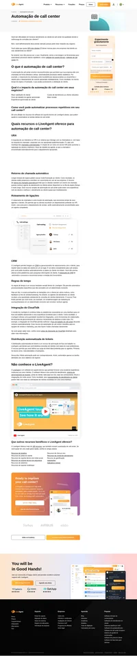 Os call centers ainda são parte integrante do serviço ao cliente. Aprenda como tornar o seu mais eficiente com os recursos de automação de call center do LiveAgent.