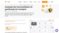 Confira nossa análise dos recursos de gamificação do LiveAgent, projetados para ajudar você a motivar sua equipe e melhorar a satisfação do cliente.