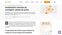 Explore as melhorias de junho do LiveAgent, onde detalhamos todas as atualizações recentes projetadas para aumentar a eficiência do seu atendimento ao cliente.