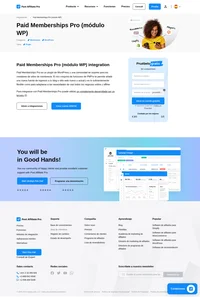 ¿Quieres mejorar aún más tu programa de afiliación? Echa un vistazo a la integración de Paid Memberships Pro (módulo WP) para Post Affiliate Pro.