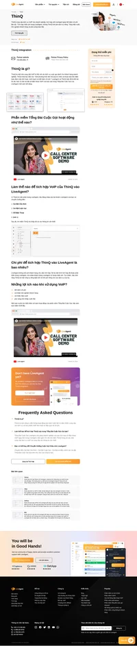 ThinQ là một nhà cung cấp VoIP từ Mỹ với các dịch vụ cuộc gọi dành cho khách hàng doanh nghiệp. Tìm hiểu thêm về việc tích hợp ThinQ vào LiveAgent và các lợi ích của nó.