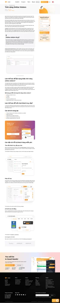 Thật dễ dàng để bạn biết được ai đang lướt trên web của mình bằng công cụ Online Visitors của LiveAgent, giúp theo dấu tất cả khách truy cập trên web cũng như vị trí của trang truy cập.