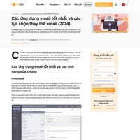 Khám phá các ứng dụng email tốt nhất và các lựa chọn thay thế email tốt nhất cho các doanh nghiệp nhỏ lẻ, doanh nghiệp mới khởi nghiệp, doanh nghiệp vừa và nhỏ, & doanh nghiệp lớn.