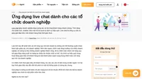 Hãy biến hoạt động giao tiếp của bạn thành một trải nghiệm khách hàng tuyệt vời bằng một công cụ giao tiếp mạnh mẽ dành cho doanh nghiệp - ứng dụng live chat của LiveAgent.