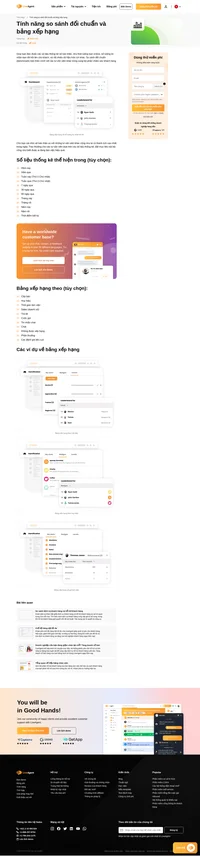 Biết được ai giỏi hơn bạn ở mặt nào đó và ai là tư vấn viên có thứ hạng cao nhất. Xem được các số liệu thống kê của bản thân. Sử dụng tính năng đối chuẩn và bảng xếp hạng.