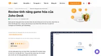 Bạn quan tâm đến việc thêm tính năng game hóa vào bộ phận hỗ trợ khách hàng của mình? Hãy đọc qua review của chúng tôi về tính năng game hóa của Zoho Desk và xem liệu công cụ này có đáp ứng nhu cầu của bạn không.