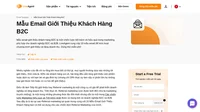 Tận dụng ngay các Mẫu Email Giới Thiệu Khách Hàng B2C cho phép tuỳ chỉnh tối đa với tỷ lệ chuyển đổi cao của chúng tôi, cùng các mẹo và thủ thuật sử dụng hữu ích.
