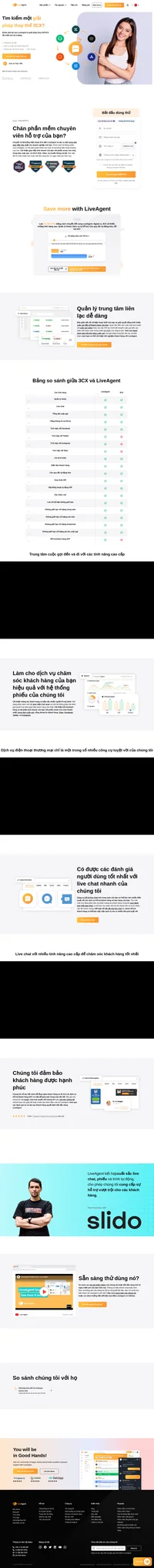 Tìm kiếm một giải pháp thay thế 3CX? Hãy khám phá LiveAgent và xem điều gì khiến nó là một phần mềm live chat và trung tâm cuộc gọi tuyệt vời.