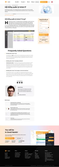 Hệ thống quản lý ticket IT là một bộ phận của dịch vụ hỗ trợ khách hàng, giúp khách hàng của bạn nhận được sự trợ giúp dễ dàng hơn. Hệ thống này giúp nhân viên dịch vụ khách hàng của bạn được tổ chức quy củ và hiệu quả.