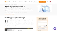 Hệ thống quản lý ticket IT là một bộ phận của dịch vụ hỗ trợ khách hàng, giúp khách hàng của bạn nhận được sự trợ giúp dễ dàng hơn. Hệ thống này giúp nhân viên dịch vụ khách hàng của bạn được tổ chức quy củ và hiệu quả.