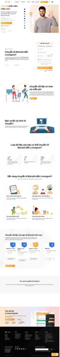LiveAgent là phần mềm chuyên viên hỗ trợ hạng #1 cho SMB trong năm 2019 và 2020. Bạn có muốn chuyển từ Bitrix24 đến LiveAgent? Chúng tôi giúp bạn!