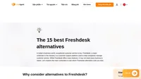 Nâng cấp dịch vụ khách hàng của bạn với 15 lựa chọn thay thế Freshdesk hàng đầu! Hãy biến đổi quy trình hỗ trợ khách hàng của bạn và tăng vọt mức độ hài lòng của khách hàng ngay hôm nay.