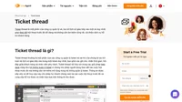 Trang ticket (ticket thread) về mặt kỹ thuật cũng giống như một ticket. Đôi khi khách hàng cũng hoán đổi tên gọi của chúng cho nhau.