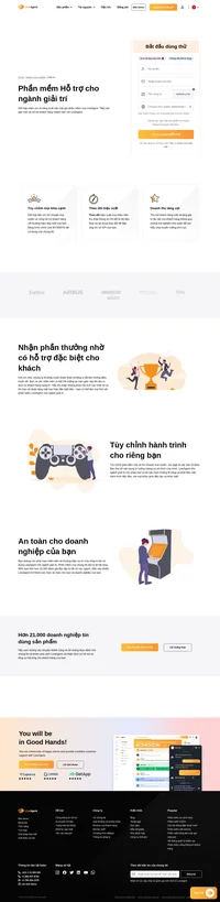 LiveAgent đáp ứng nhu cầu của ngành giải trí thông qua các chức năng trò chuyện trực tuyến để người sử dụng sản phẩm có thể nhanh chóng hỗ trợ trực tuyến cho khách hàng.