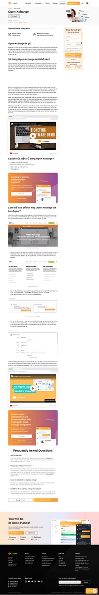 Open-Xchange là một phần mềm cộng tác nhóm (collaboration), giao tiếp và quản lý năng suất trực tuyến, cung cấp các tùy chọn liên lạc qua email cho doanh nghiệp.