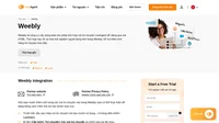 Cải thiện tương tác với khách hàng bằng cách với tích hợp Weebly vào LiveAgent. Tích hợp Weebly cho phép bạn đặt nút trò chuyện trực tuyến trên trang web Weebly của mình.