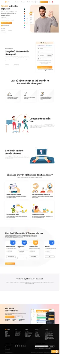 LiveAgent cung cấp dịch vụ chuyển dữ liệu miễn phí thanh toán. LiveAgent là phần mềm hỗ trợ chuyên nghiệp hạng #1 và được đánh giá nhiều nhất cho smb trong năm 2019 và 2020. Tham gia cùng các công ty như huawei, bmw, yamaha, o2 và trường đại học oxford để cung cấp dịch vụ hỗ trợ cấp quốc tế.