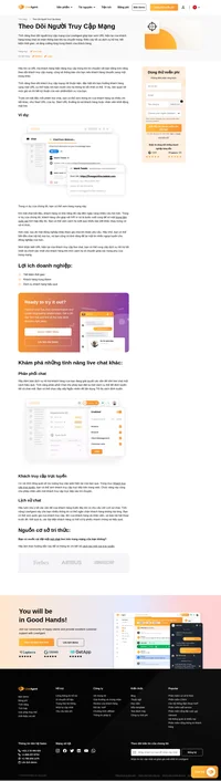 Tính năng theo dõi khách truy cập mạng trong phần mềm hỗ trợ cho phép bạn xem URL hiện tại của khách hàng trên chat, và nhận thông báo khi họ chuyển sang các trang mạng.