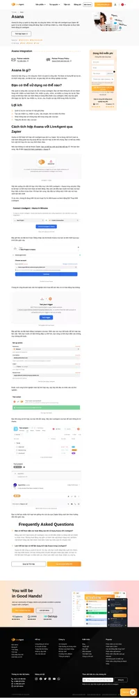 Tích hợp Asana cho phép bạn quản lý tất cả dự án từ LiveAgent. Đơn giản tích hợp nó qua Zapier và bắt đầu nhận các lợi ích.
