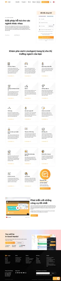 LiveAgent có thể đáp ứng các yêu cầu của một số lĩnh vực kinh doanh. Hãy xem cách LiveAgent đáp ứng các nhu cầu của bạn và cải thiện dịch vụ hỗ trợ khách hàng.