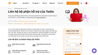 Cách liên hệ với bộ phận dịch vụ khách hàng của Twilio qua email, live chat, số điện thoại, mạng xã hội và hỗ trợ tự phục vụ.
