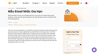 Tham khảo các Các Mẫu Email Nhắc Gia Hạn có hiệu quả chuyển đổi cao của chúng tôi để tạo ra các Mẫu riêng của doanh nghiệp, trở thành một phần trong chiến dịch mời Gia hạn dịch vụ của bạn.