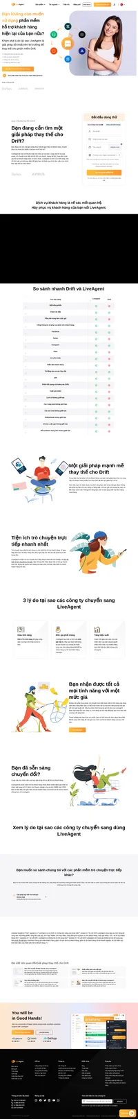 LiveAgent có hơn 175 tính năng, hơn 40 tích hợp, và một giao diện để giúp bạn cải thiện quy trình làm việc của mình. Xem một trong các gói trả phí của chúng tôi hoặc chọn các tính năng.