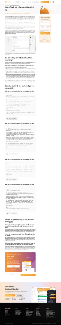 Sử dụng các mẫu câu trả lời tạo sẵn của chúng tôi để trả lời câu hỏi trên mạng xã hội về giá của sản phẩm/dịch vụ. Đó đều là những câu trả lời chuyên nghiệp và hoàn toàn có thể tùy chỉnh!