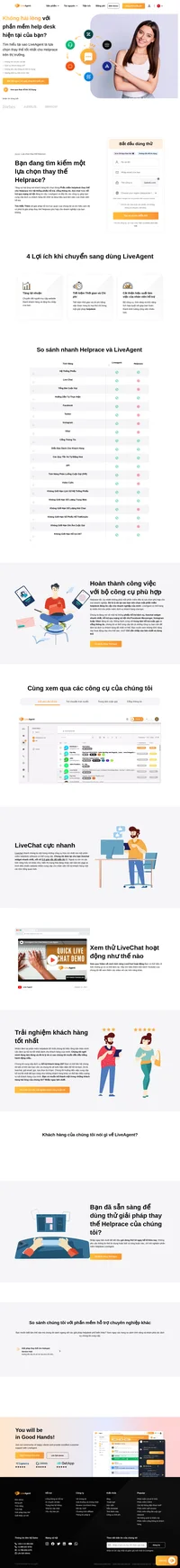 Bạn đang tìm kiếm một giải pháp thay thế cho Helprace? Bạn đã biết đến LiveAgent chưa? Cùng xem những lợi ích và tìm hiểu tại sao LiveAgent là lựa chọn thay thế tốt nhất.
