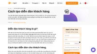 Tạo diễn đàn khách hàng là một tính năng nổi bật được nhiều nhà cung cấp phần mềm hỗ trợ khách hàng cung cấp trong các cổng thông tin tự phục vụ dành cho khách hàng của họ.