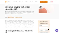 Các mẫu email chương trình khách hàng thân thiết được tạo cẩn thận có thể giữ tỷ lệ giữ chân khách hàng ở mức cao và giữ tỷ lệ khách hàng rời đi ở mức thấp. Hãy cho khách hàng thấy sự cảm kích của bạn ngay hôm nay.