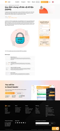 Tìm hiểu thêm Quy định chung về bảo vệ dữ liệu của EU. Mục tiêu chính là để nâng cao cấp độ bảo vệ dữ liệu cá nhân của công dân trong khối EU.