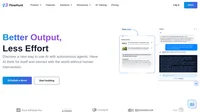 Build smarter workflows with FlowHunt's no-code AI agents. Automate tasks, deploy custom chatbots, and integrate seamlessly. Try it today!"